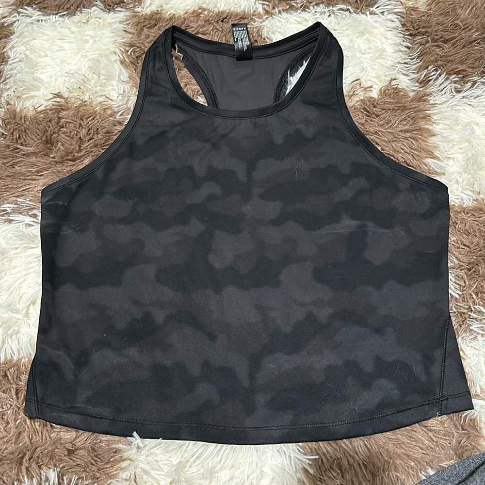 Black Camo Racerback Tank